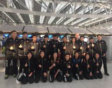 ทัพนักกีฬาไทยเตรียมสู้ศึก Robot Badminton Asia Mixed Team Championships 2017 