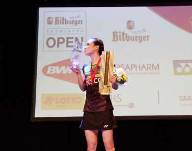  "แน็ต" ณิชชาอร จินดาพล คว้าแชมป์ Bitburger Badminton Open 2017