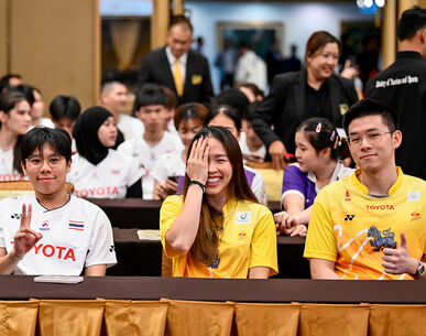 อย่าพลาด! เชียร์ทัพนักแบดมินตันไทยสู้ศึก "โตโยต้า ไทยแลนด์ โอเพ่น 2025" 13-18 พ.ค.นี้ ณ อาคารนิมิบุตร