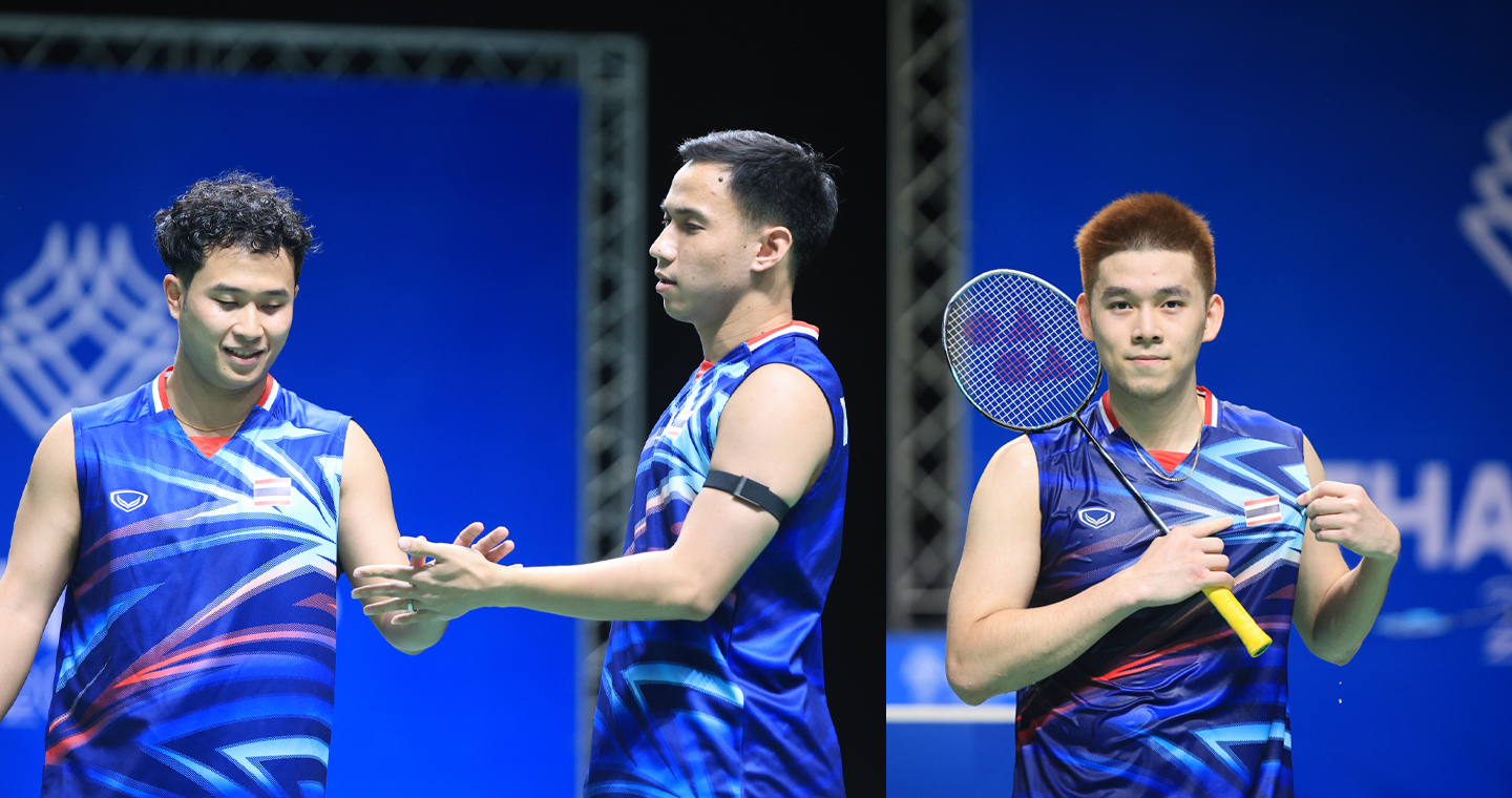 แบดมินตันชายไทยฟอร์มดุ! ต้อนเมียนมา 3-0 ลิ่วตัดเชือกซีเกมส์