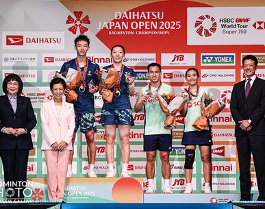 "บาส-เฟม" พ่ายคู่จีนสุดมัน คว้ารองแชมป์แบดมินตัน เจแปน โอเพ่น  