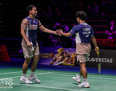 "บาส-สกาย" โค่นคู่มือ 5 โลกจีน สุดเดือด ลิ่วตัดเชือก แบดมินตันอาร์กติก โอเพ่น