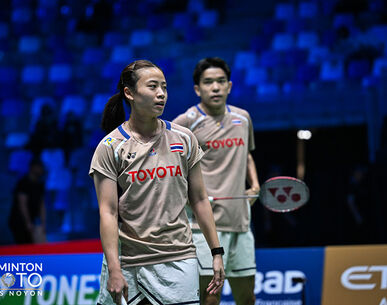 "ไตเติ้ล-เจน" ฟอร์มดุ! ลิ่วก่อนรองแบดมินตัน ไฮโล โอเพ่น ด้าน "กัน" ต้านไม่ไหวร่วง