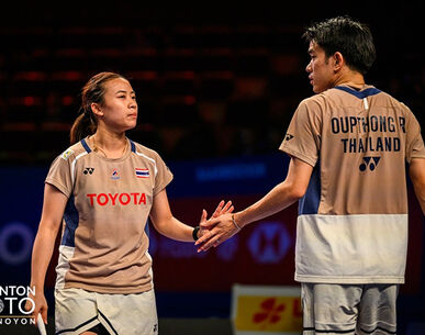 "ไตเติ้ล-เจน" ต้านไม่ไหว! พ่ายคู่มือ 6 โลกฝรั่งเศส จอดรอบตัดเชือกไฮโล โอเพ่น 