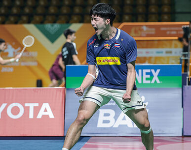 "อิคคิว" ฟอร์มร้อนทะลุรอบตัดเชือกแบดมินตัน ไทยแลนด์ มาสเตอร์ส