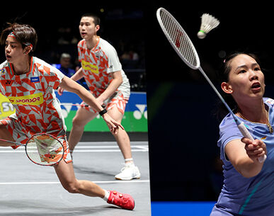 "โอโม่-ปอป้อ" ฟอร์มดุ! ทะลุรอบสองแบดมินตันออล อิงแลนด์ - "หมิว" พรปวีณ์ ไม่พลาดลิ่วตามนัด