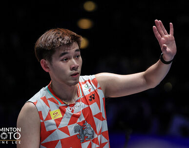 "วิว" กุลวุฒิ ต้านไม่ไหว! พ่าย "หลิน ชุนยี่" 1-2 เกม ตกรอบตัดเชือกแบดมินตัน ออล อิงแลนด์ 