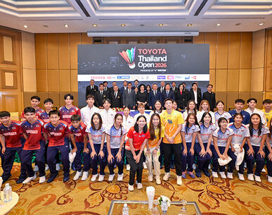 ไทยประกาศความพร้อมจัดแบดมินตันระดับโลก "TOYOTA Thailand Open 2026 Presented by VICTOR” ขนทัพสตาร์ร่วมชิงชัย 12-17 พ.ค. นี้