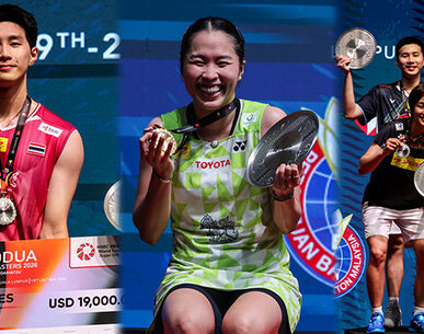 สรุปผลมาเลเซีย มาสเตอร์ส 2026: "เมย์ รัชนก" คว้าแชมป์หญิงเดี่ยวสมัย 3 ด้าน "อิคคิว" และคู่ผสม "ปอป้อ" คว้ารองแชมป์